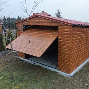 Garaż blaszanu drewnopodobny 4x5 premium (3)