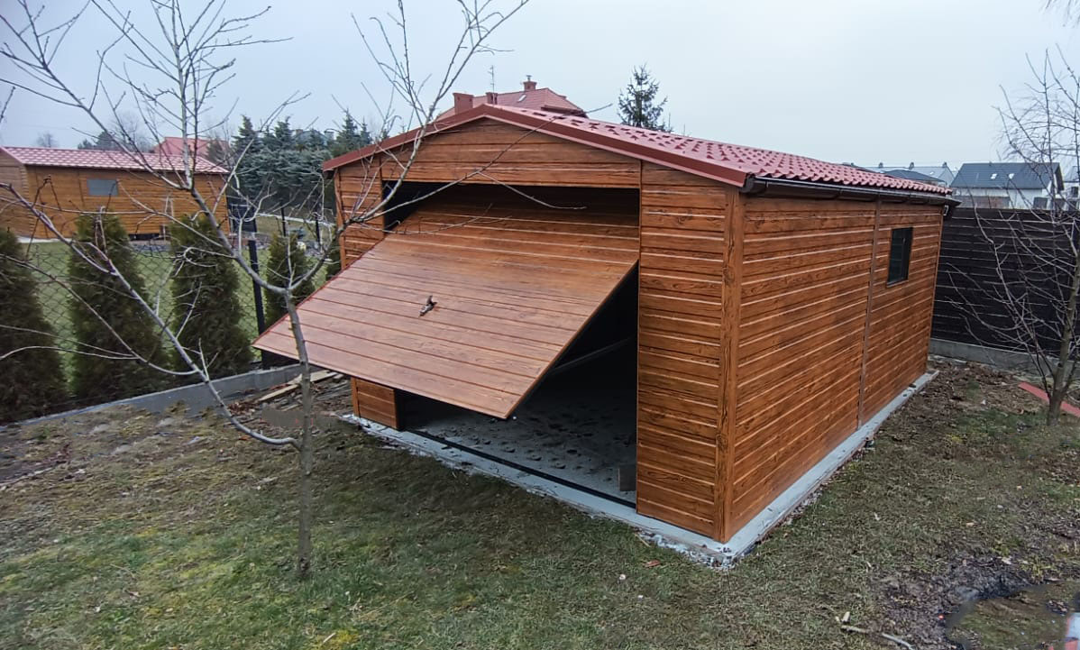 Garaż blaszanu drewnopodobny 4x5 premium (3)